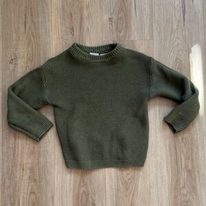 Zara Khaki Knit Sweater